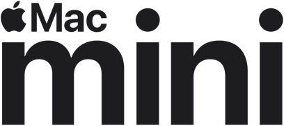 Mac Mini Schriftzug